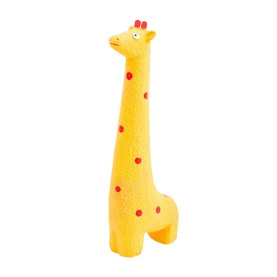 Latex Animal Dog Toy Squeaky Giraffe Elephant Dogs Chew Toy Teeth Cleaning Toy for Aggressive Chewers Fetch Tug-of-War