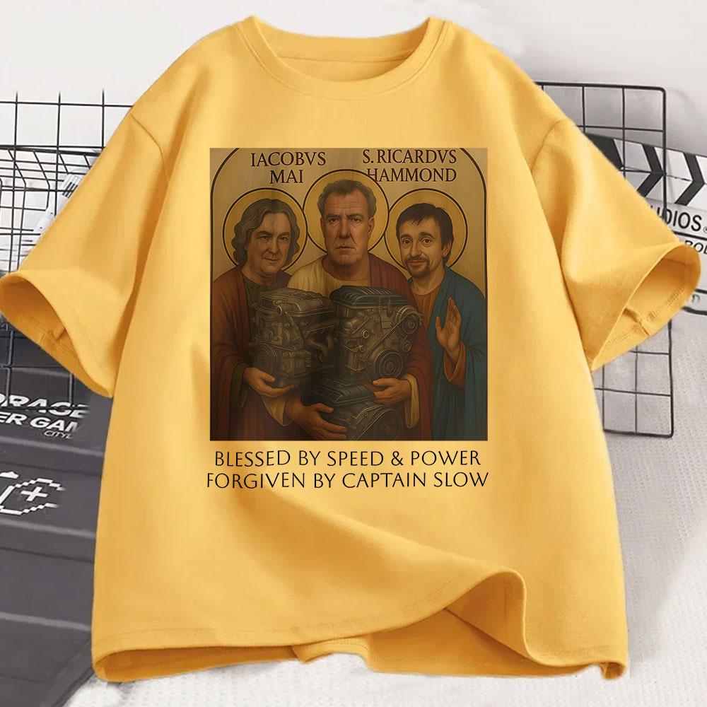 Gear Holy Trinity T-shirt Jeremy Clarkson Hammond May Tribute T Shirt The Grand Speed Power Church Funny Car Enthusiast Gift Tee