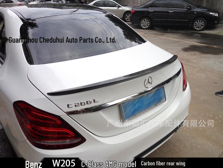 Mercedes-Benz C-Class W205 AMG Carbon Fiber Rear Spoiler (2015-2018, 2/4-Door)