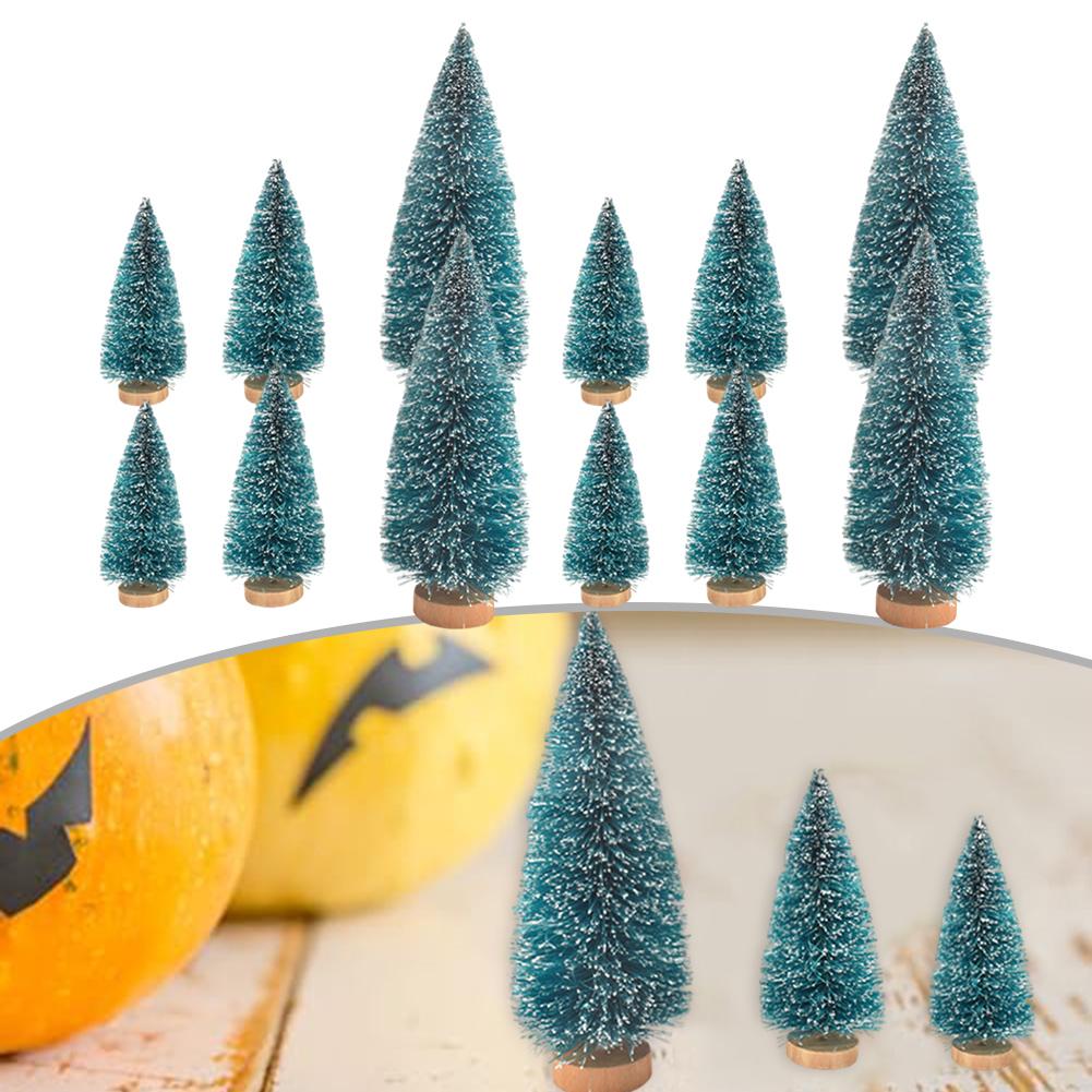 Artificial Tree Bottle Brush Tree Miniature Pine Trees Sturdy Design DIY Crafts
