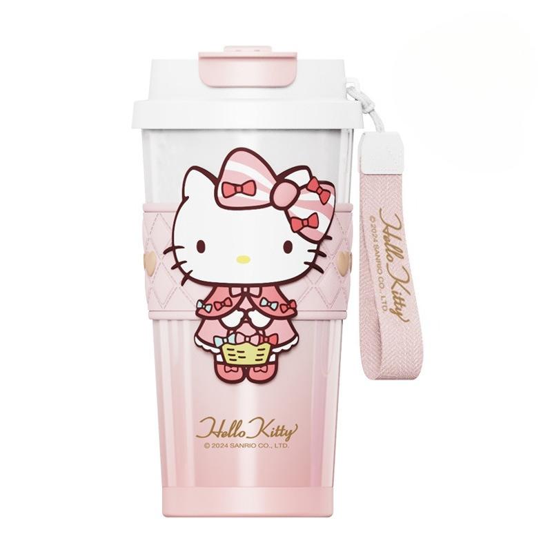 XW Sanrio Thermal Bottle Coffee Mug 520ml 900ml Hello Kitty Thermos Cup Keep Cold Portable 316 Stainless Steel Vacuum Flasks