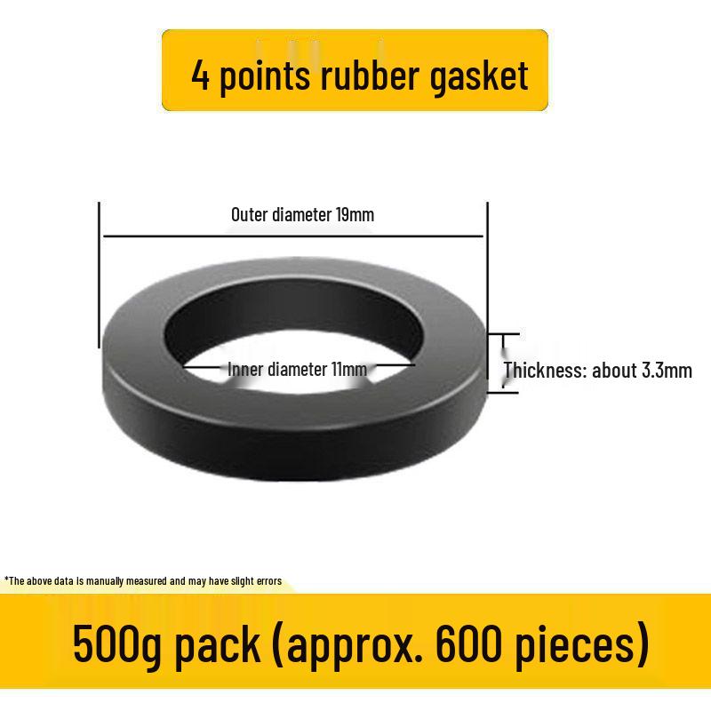 Quick-Fit Silicone Gasket & Waterproof Ring Set: Rubber Gasket, Sealing Ring, Corrugated Pipe, Water Inlet Hose, Quarter Gas Pipe