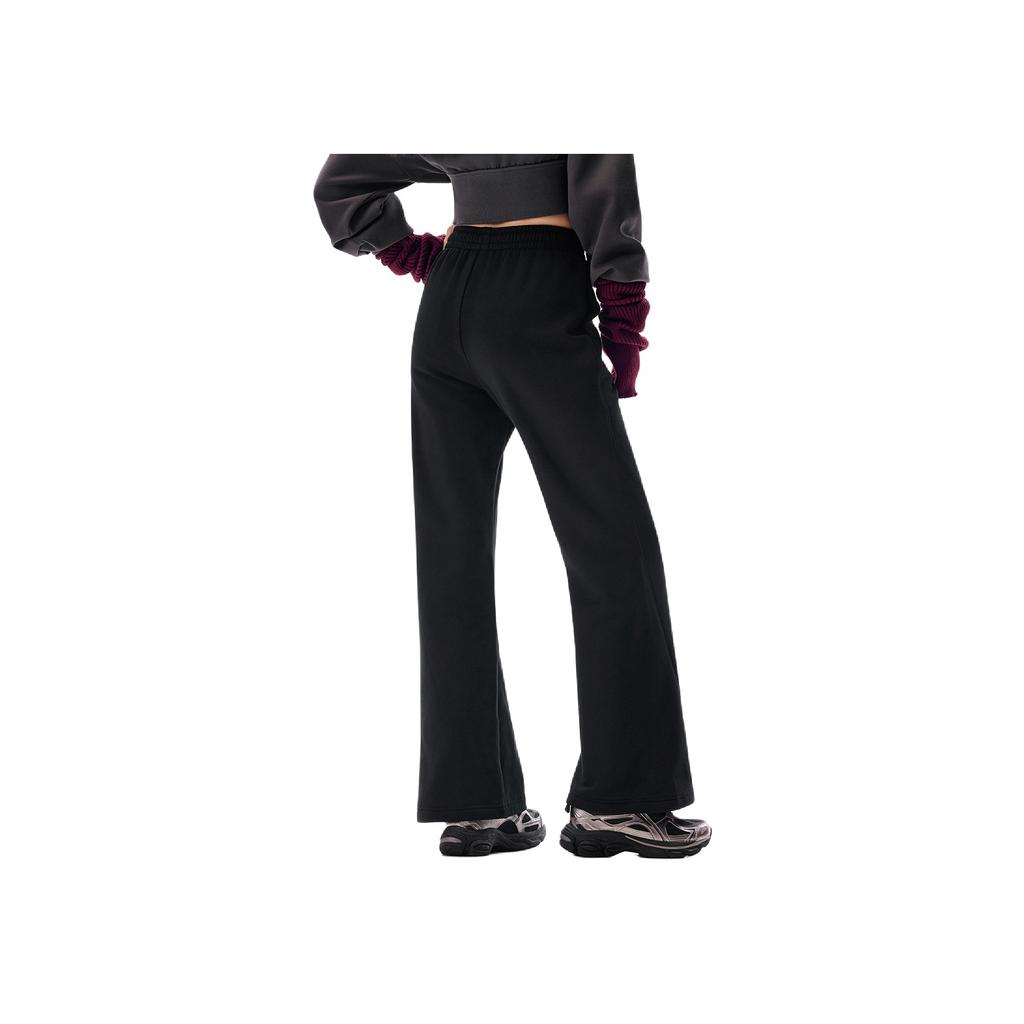 Li Ning Fitness Series Logo Stitching Elastic Drawstring Casual Pants Women pants AKLVE14-1