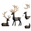 2x Deer Sculptures Decorative Figurines Modern Collectible Tabletop Ornaments