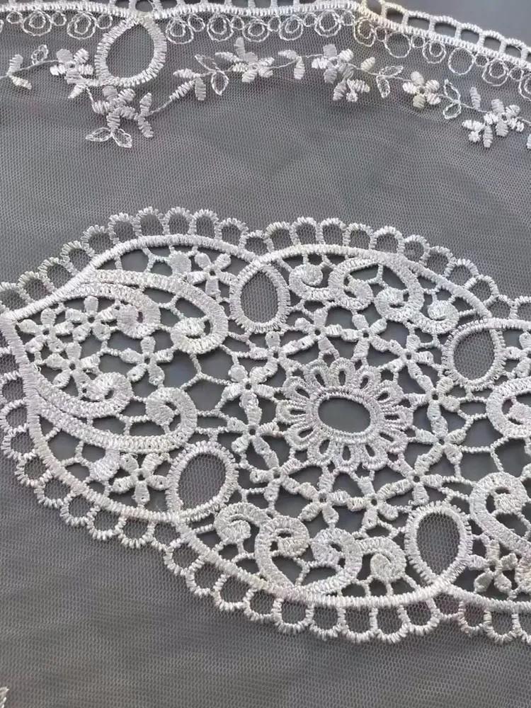 Embroidered Table Runner, Lace Table Lamp, Sofa Cushion Accessories Fabric