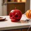 Handcrafted Halloween Table Accents 3D Printed Apple Skull Desktop Ornament, Gothic Decor Figurine, Environmentally Friendly Pla Ornaments Creative
