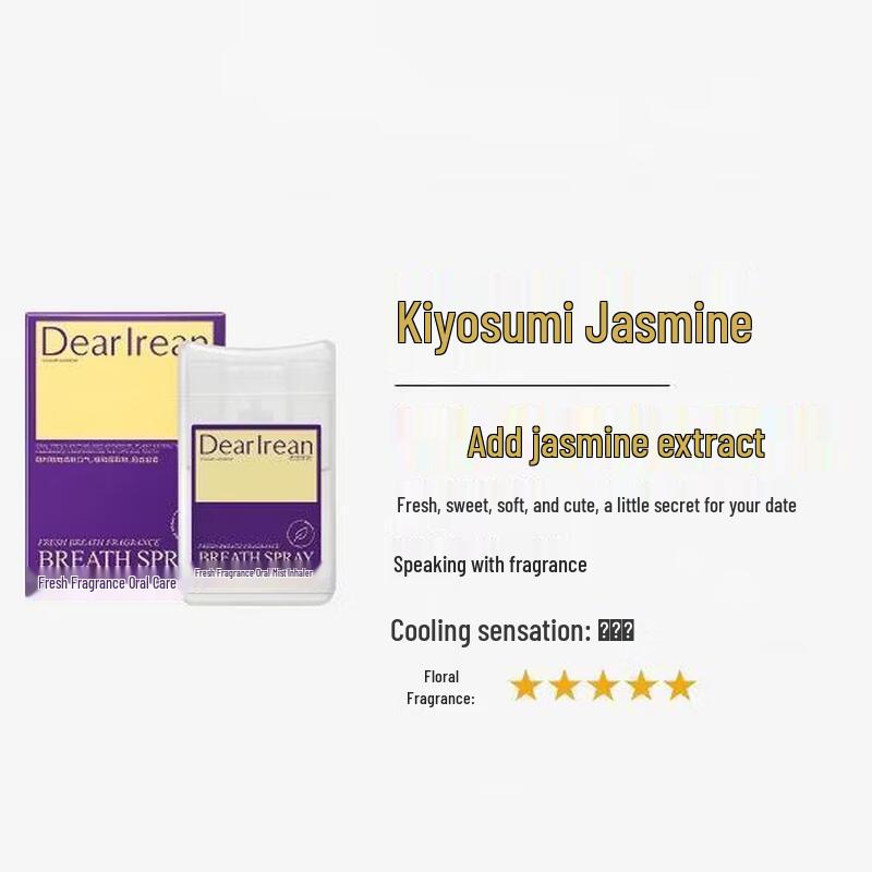 

Dear lrean Fresh Oral Spray, Clear Jasmine