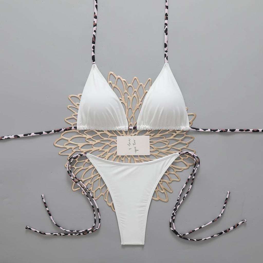 2026 European & American Cross-Border High-End Lace-Up Bikini Set for Women