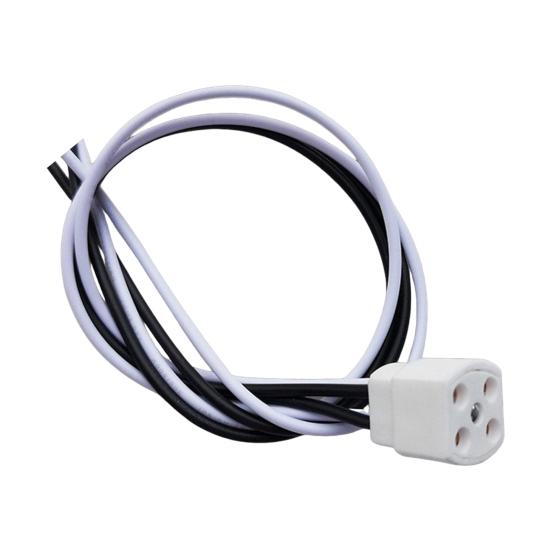 

Патрон для лампи G10Q Односторонній Чотирипіновий Керамічний Корпус Високотемпературний Засувний Гвинтовий Дизайн Цоколь лампи 25cm