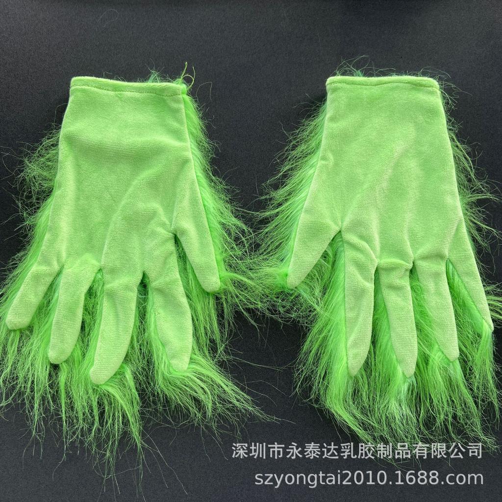 Maschera di Natale Nuovo Mostro Rosso in Lattice Merchandising del Film Il Grinch Copricapo del Grinch - Ora Disponibile