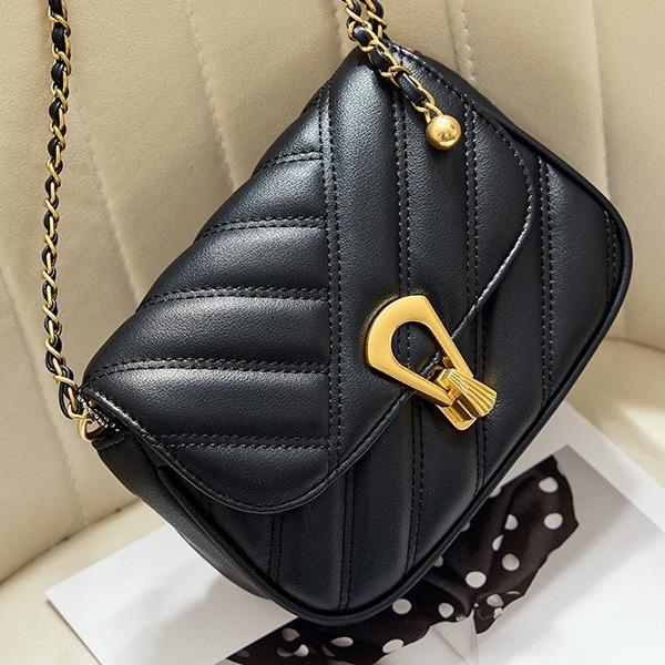 Kleine Tasche Umhängetasche Damen Tasche Ketten-Umhängetasche Leichte Luxus Leder Achseltasche Mini Kleine Tasche