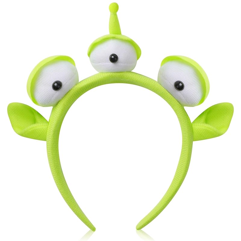 Three-eyed Alien Monster Toy Headband Cute Plush Headband Headwear for Themed Party Girls and Kids (1 Pcs) 1 Pcs