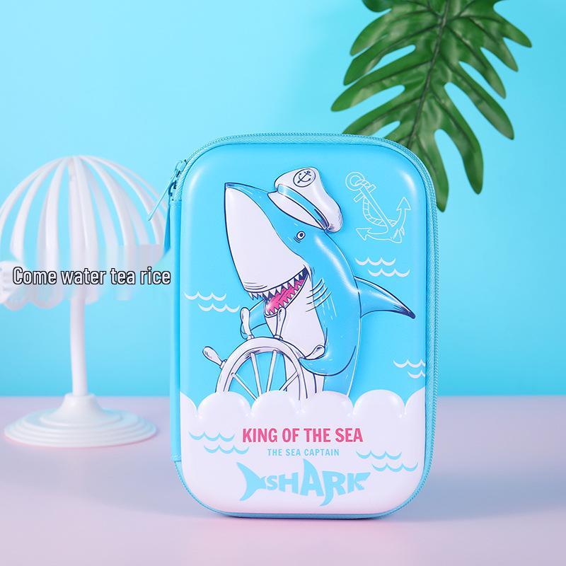 Cartoon Astronaut Large Capacity Pencil Case - Multi-purpose EVA Pencil Box for Kids