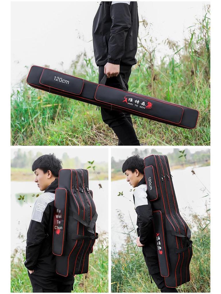 Multifunctional Waterproof Fishing Tackle Backpack and Rod Bag