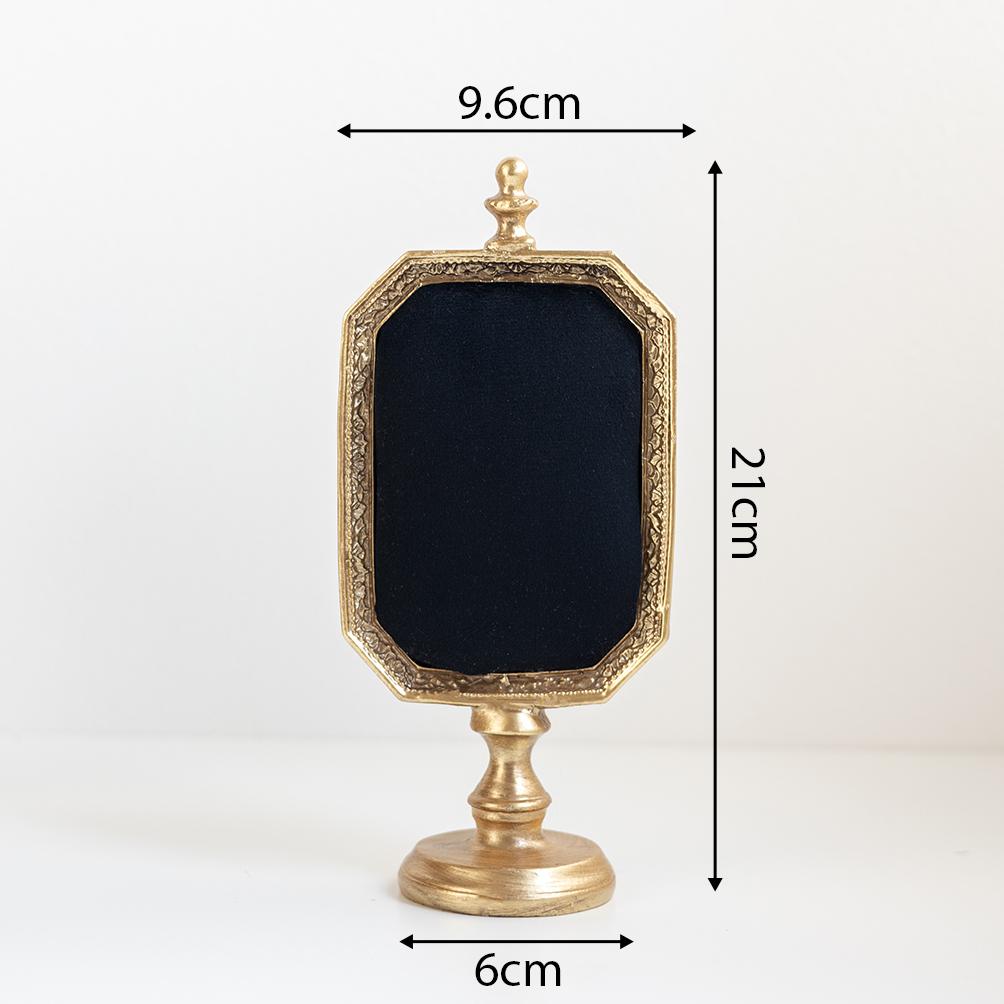 Vintage Velvet Jewelry Display Stand Portable Photo Frame Earring Holder Earrings and Bracelet Storage Rack Home Decoration Gift