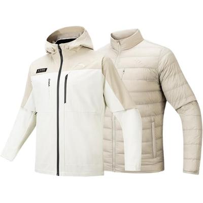 CHN Series Color Block Soft Simple Versatile Three In One Warm Jacket Men Jackets 152547609-1