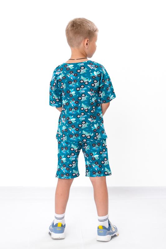 Klučičí letní set (Tričko + Šortky) – Prodyšná pletenina a zábavný potisk, Léto ,  6458-055 HC