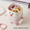 Cartoon Pen Holder Multifunctional Makeup Brush Holder Kitchen Storage Cup Cute Desk Organizer with Lid for Office Home