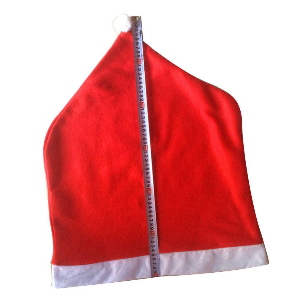 Chair Cover Christmas Dinner Table Party Red Hat Chair Back Covers Xmas Decoration