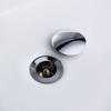 Bagnolux Polished Silver Bathroom Basin Drainer Short Round Pop-Up Durable  Easy To Clean Hotel Sink Drainer