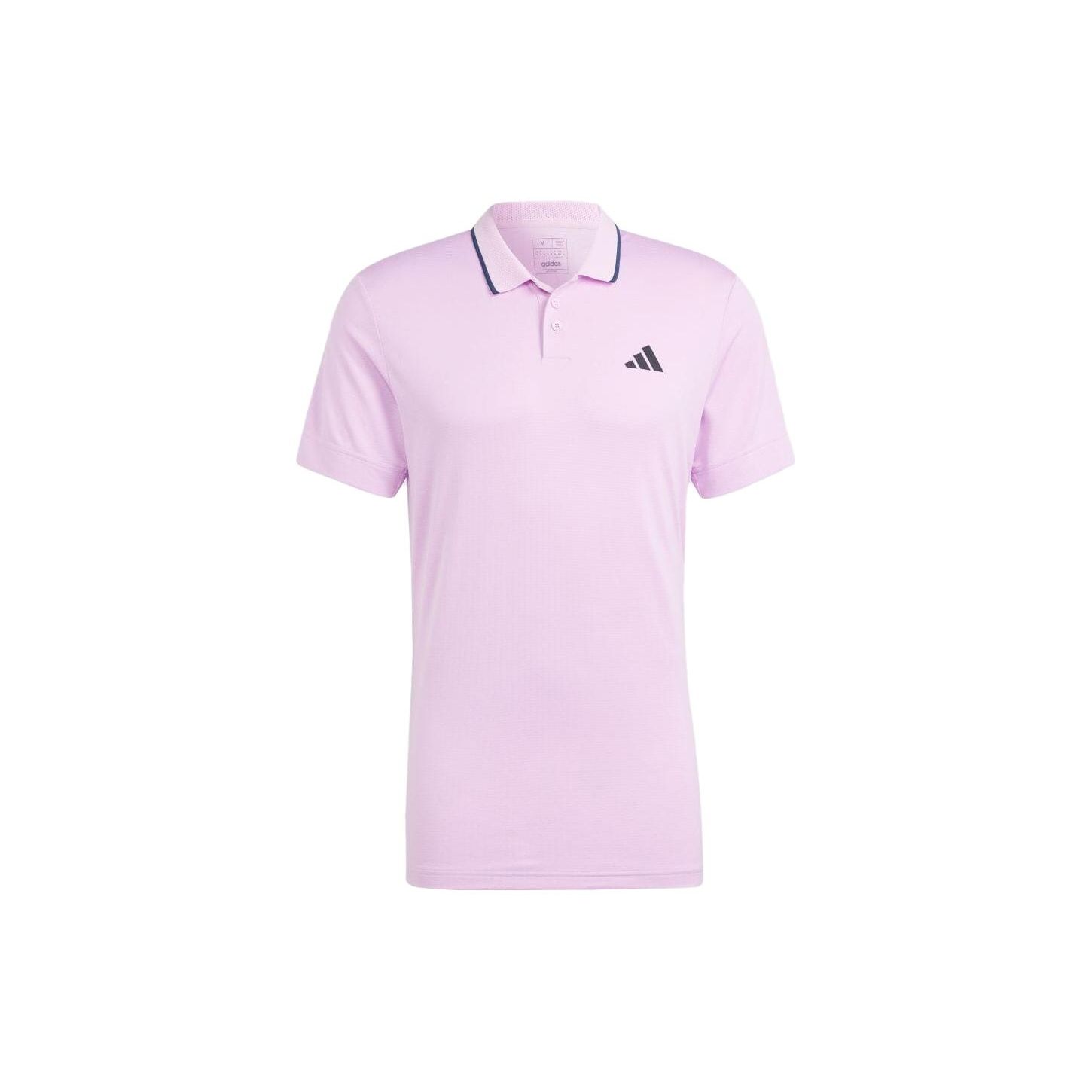 

Adidas Logo Print Casual Short Sleeve Polo Shirt Men Polo Shirts Pink IA8286 L