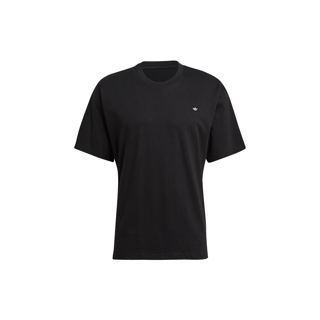 adidas originals Premium Tee Embroidered Logo Sports Short Sleeve Couple Style Black Unisex GN3394 XL