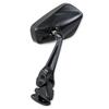 TANAX NAPOLEON NC-002 Cowling Mirror 12 Black - Motorcycle Mirror, Cowl Mount Only, Left/Right Compatible, Anti-Glare Mirror (Raysave Mirror), Meets