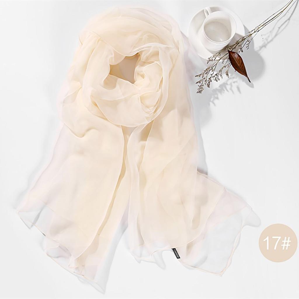 Girls Women Long Soft Thin Wrap Lady Shawl Chiffon Scarf Beach Scarves
