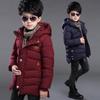 2023 Boys' Mid-length Cotton-padded Jacket - Thick, Warm Down for Autumn & Winter