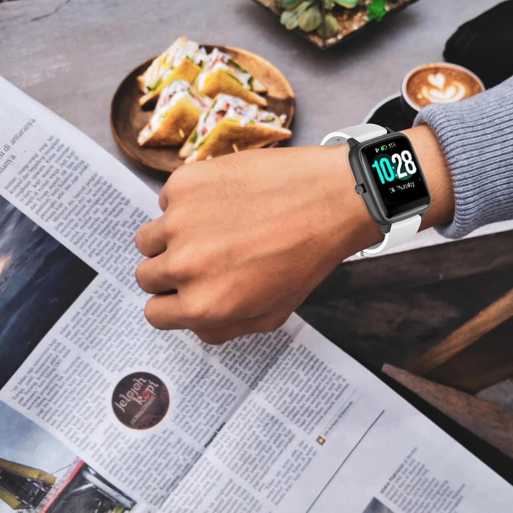 Bands Compatible with RUXINGX G62/Jacoosa K62/QONBINK L70/Puqo T80/Soudorv T70/Kuizil T70/Matast T60/uaue T60 Smart Watch Bands, 22mm Replacement