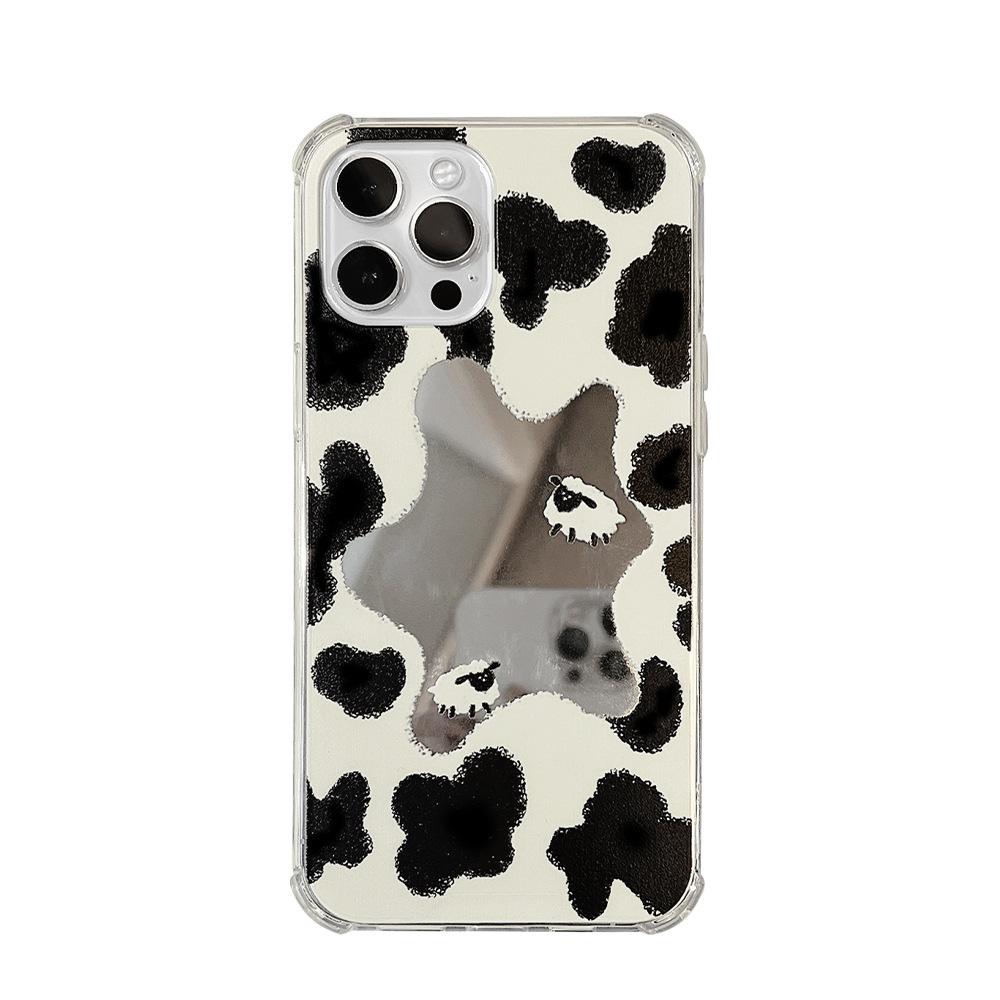 Mirror Sheep Cute Shockproof Protective Phone Case For Iphone14 11 12 Pro Max 13 Promax Mini 7 8 Plus X Xr Xsmax Cartoon Conque