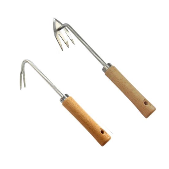 Cu 3 gheare, cu mâner lung, pentru îndepărtarea ierbii, ascuțită, compactă, din oțel inoxidabil, cu gheare, instrument pentru plivitul de grădină.