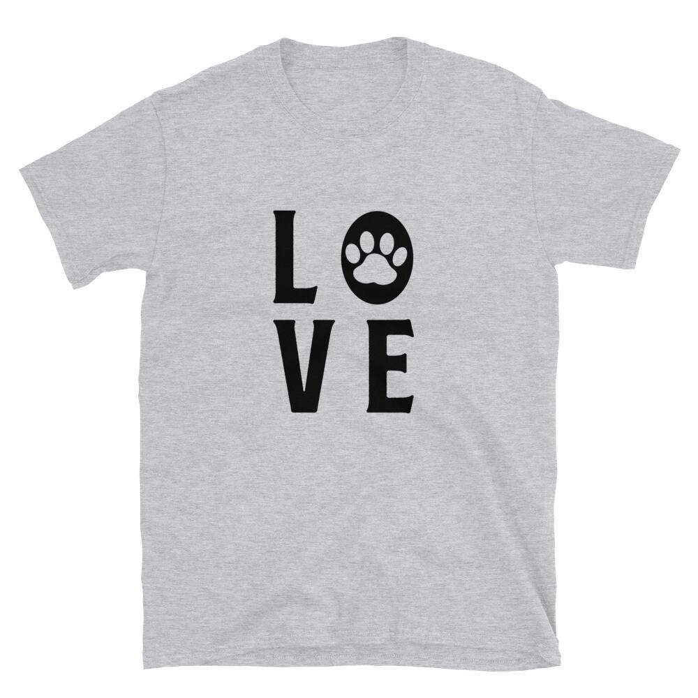 Love Dog Doggie Paw T-Shirt