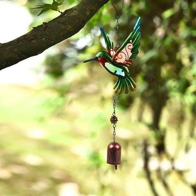 Blessing Metal Hummingbird Wind Chime Creative Vintage Bell Pendant Exquisite Hanging Decoration Door