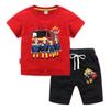 2026 Summer New Children's Cartoon Fireman Sam Printed T-Shirt