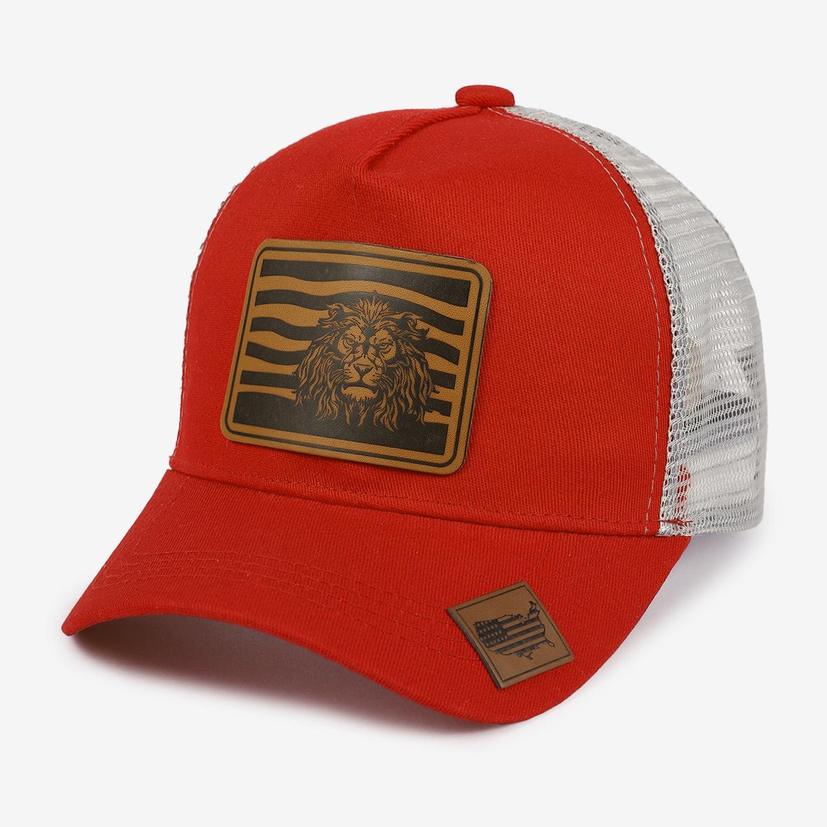 

Unisex Embroidered American Flag Baseball Cap - Breathable, Sunscreen, Outdoor Sports Hat Adjustable червоний