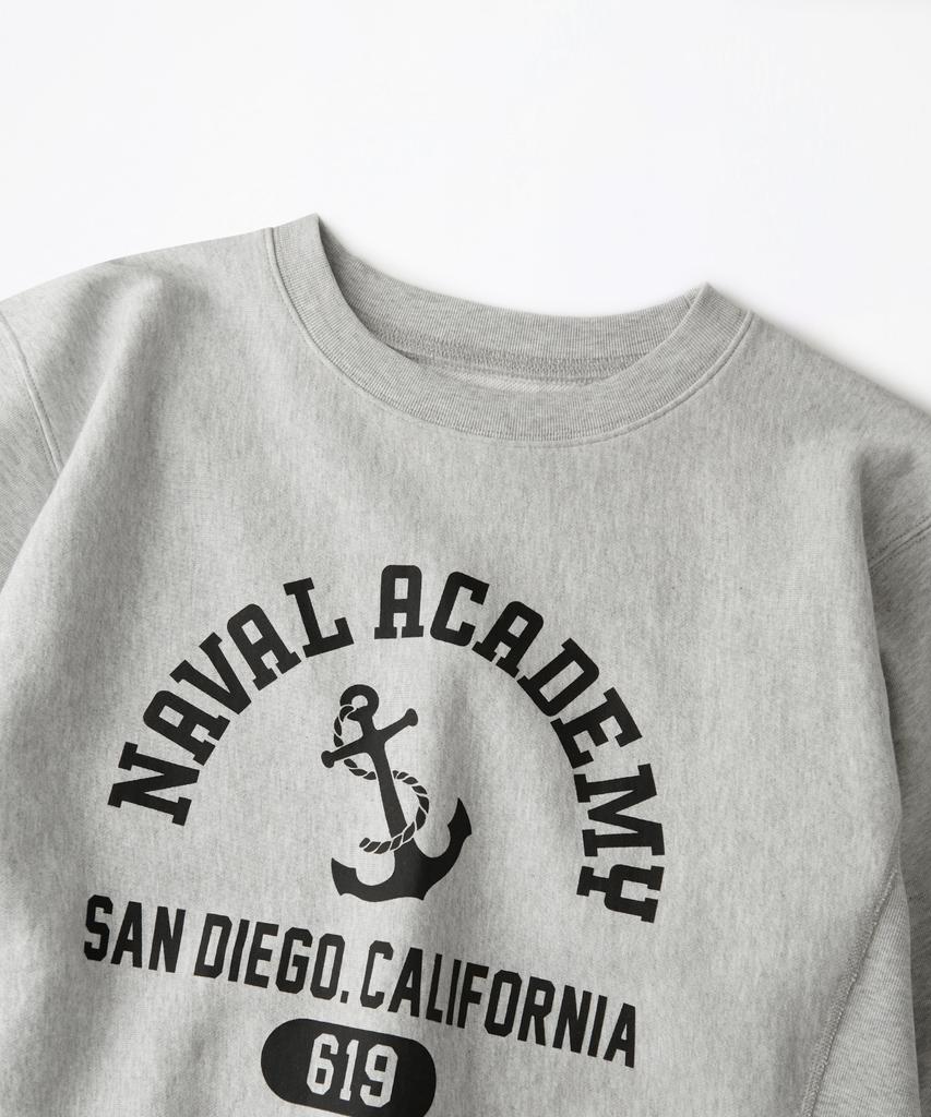 OUTSTANDING Mil Series Sweat(Naval Academy)_3%Melange Gray