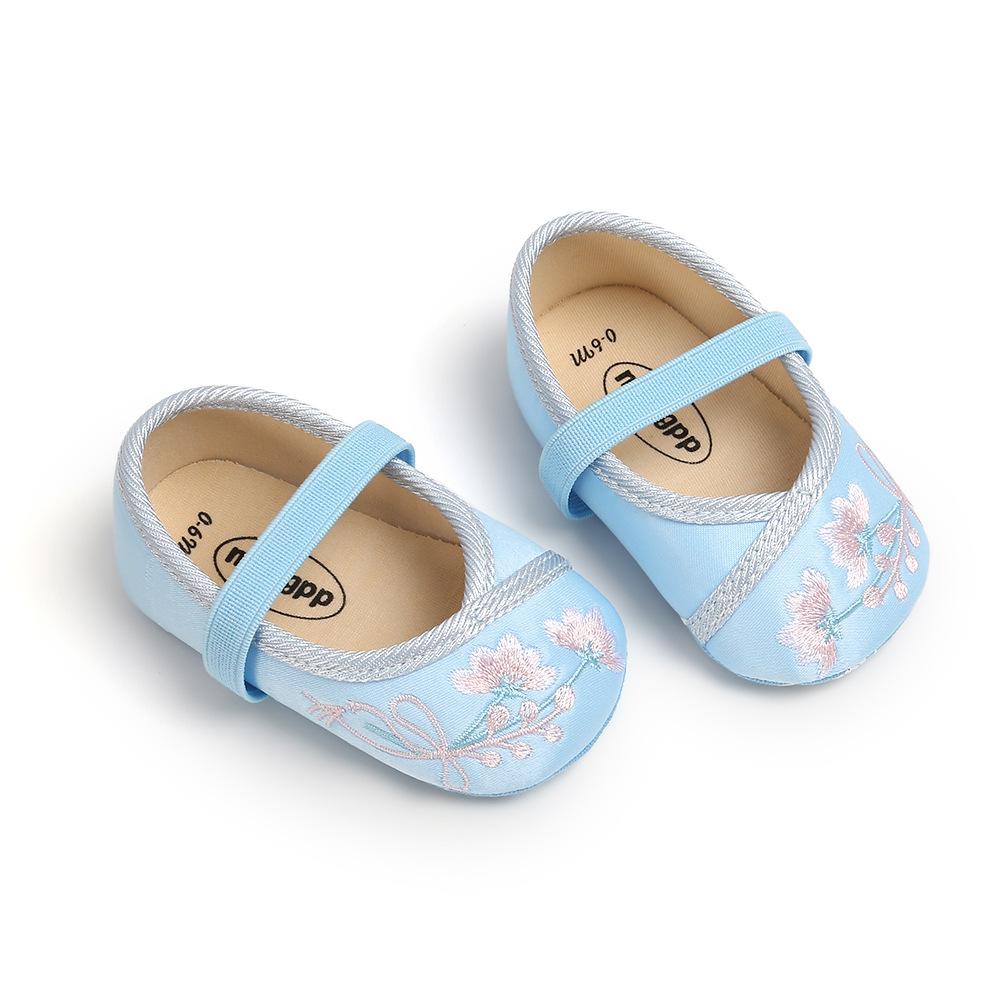 MYGGPP bestickte Baby-Prinzessinnenschuhe, Babyschuhe, weiche Sohlen für Kleinkinder