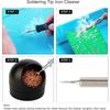 Desoldering Cleaning Ball Soldering Iron Mesh Filter Cleaning Nozzle Tip Copper Wire Cleaner Ball Metal Dross Box Clean Ball