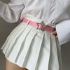 Waist belt for women; fashionable, American retro, ins style, star pink decor, design sense, to be worn with a skirt and blouse,
