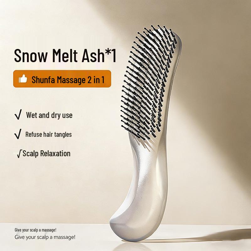 Women s Portable Hair Styling Comb: Volumizing, Scalp Massage, Magic Curve Design 19.5*4cm, 65g