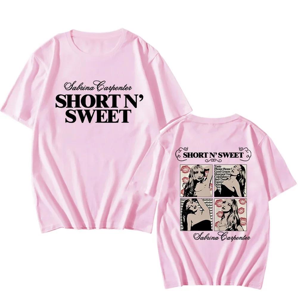 Front and back Y2K style printed album T-shirts for men and women Harajuku retro neutral cotton pattern T-shirts Kawaii clothes