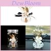 Crystal Glass Car Decor With Ribbon Lucky Fruit For Vehicle Interior Enhancement