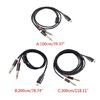 USB C to 6.35mm TRS Cable Type C to Double 6.35mm Cord Widely Compatibility
