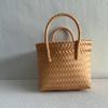 Handmade Woven Bag Large Capacity Plastic Woven Basket Small Square Bag with Handheld Gift Simple Handheld Versatile Women's Bag