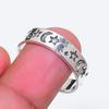 Natural Star Moon Look Gemstone 925 Sterling Silver Jewelry Ring Size 6 RR-752