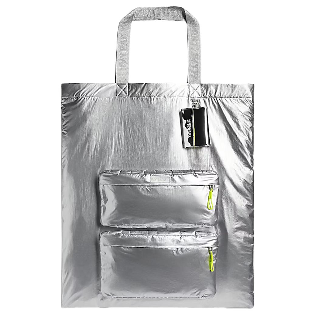Adidas Originals Polyamide Sports Bag, Tote Bag, Shopping Bag, Handbag Regular Unisex Silver HM9513