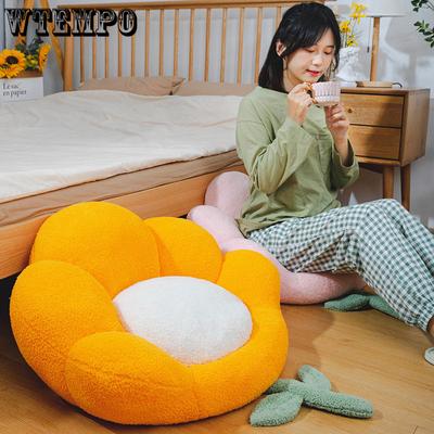 Thickened Warm Flower Cushion Futuan Household Ground Cushion Bedroom Tatami Window Cushion Floor Fart Cushion Plush Cushion