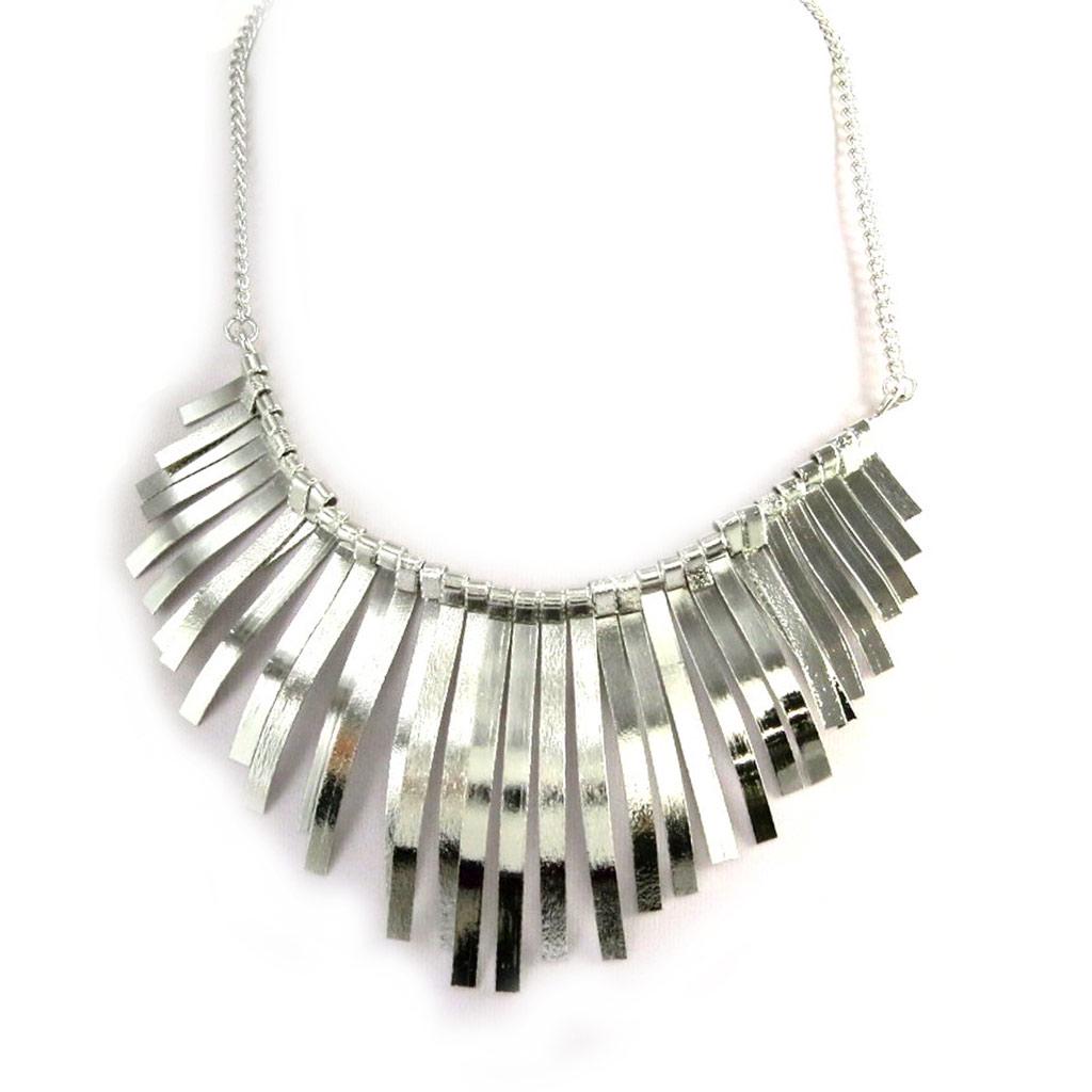 Les Trésors De Lily [M1950] - Silver 'Cléopatra' Designer Necklace