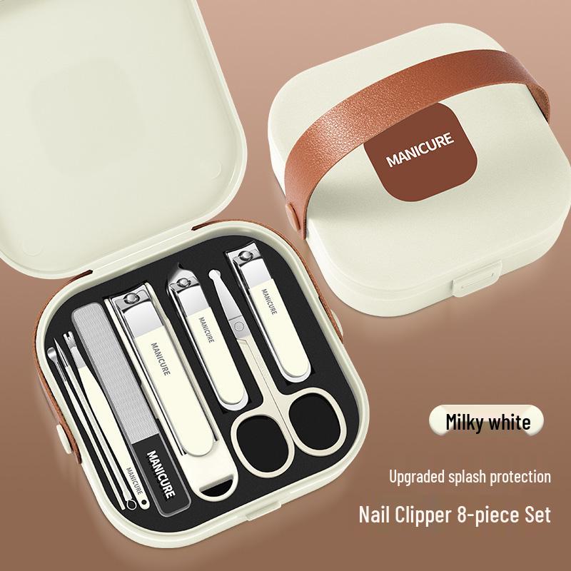 Portable 2025 Anti-Splash Nail Clippers & Ear Pick Set - New Household Manicure Tools